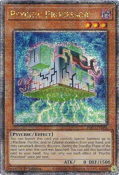 Psychic Processor Quarter Century Secret Rare Phantom Nightmare Yu-Gi-Oh! card
