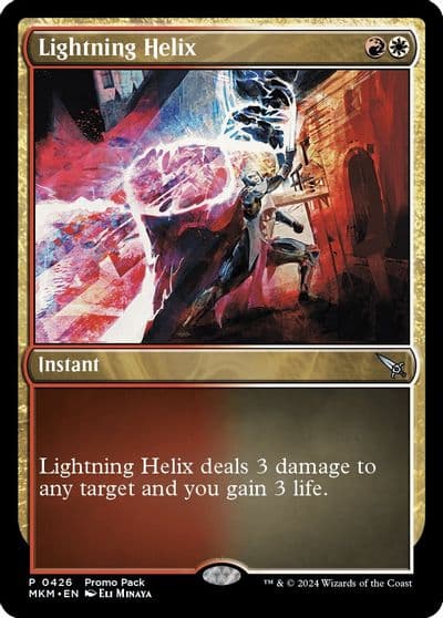 Lightning Helix Promo Pack: Murders at Karlov Manor Magic card