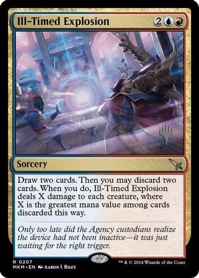 Ill Timed Explosion Promo Pack: Murders at Karlov Manor Magic card