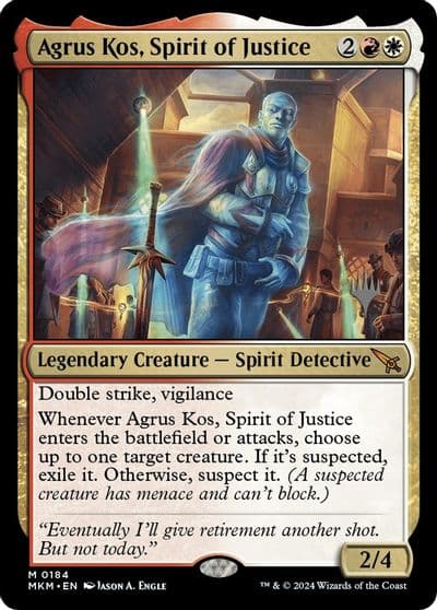 Agrus Kos Spirit of Justice Promo Pack: Murders at Karlov Manor Magic card