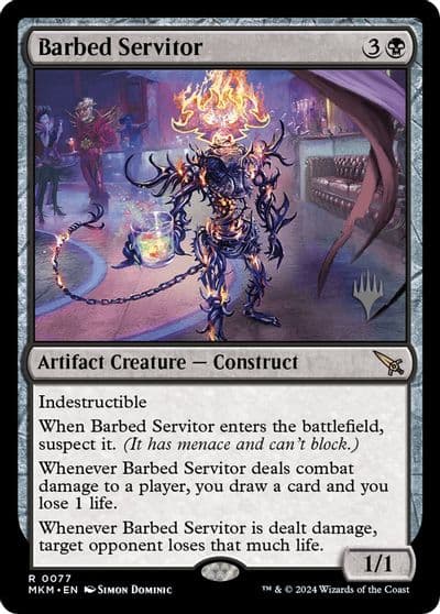 Barbed Servitor Promo Pack: Murders at Karlov Manor Magic card