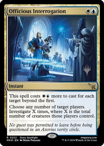 Officious Interrogation Promo Pack: Murders at Karlov Manor Magic card