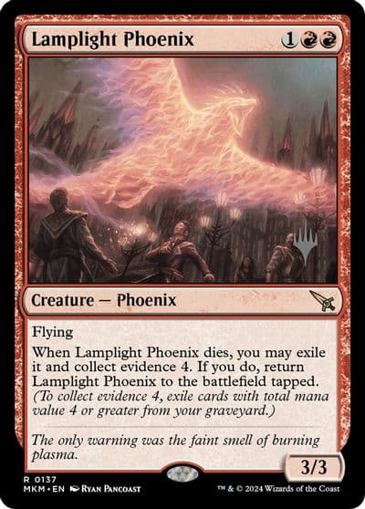 Lamplight Phoenix Promo Pack: Murders at Karlov Manor Magic card