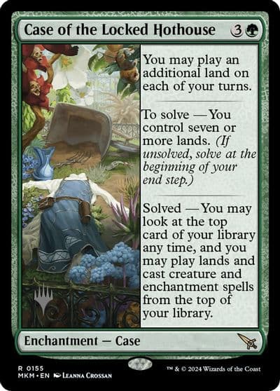 Case of the Locked Hothouse Promo Pack: Murders at Karlov Manor Magic card