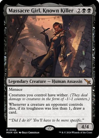 Massacre Girl Known Killer Promo Pack: Murders at Karlov Manor Magic card