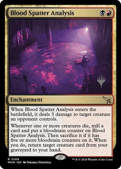 Blood Spatter Analysis Promo Pack: Murders at Karlov Manor Magic card