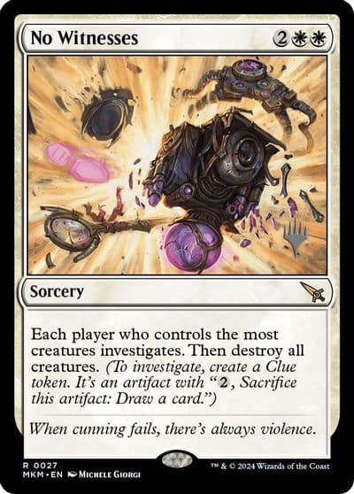 No Witnesses Promo Pack: Murders at Karlov Manor Magic card