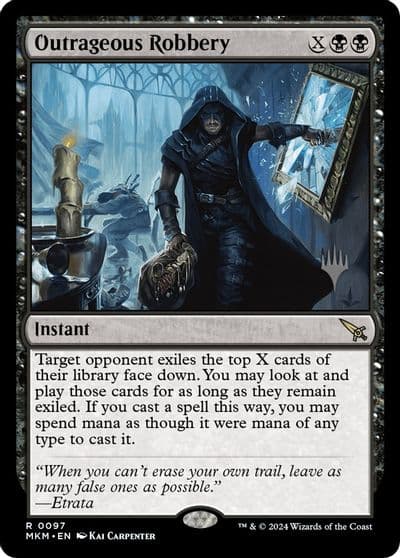Outrageous Robbery Promo Pack: Murders at Karlov Manor Magic card