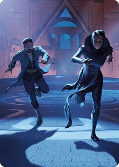 Unauthorized Exit Art Card Art Series: Murders at Karlov Manor Magic card