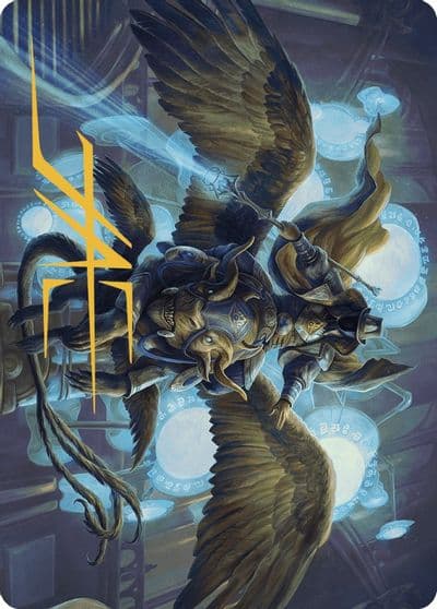 Ezrim Agency Chief Art Card Gold Stamped Signature Art Series: Murders at Karlov Manor Magic card