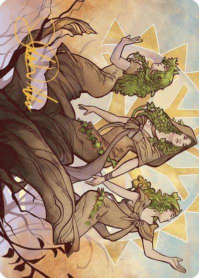 Trostani Three Whispers Art Card Gold Stamped Signature Art Series: Murders at Karlov Manor Magic card