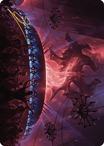 Raucous Theater Art Card Gold Stamped Signature Art Series: Murders at Karlov Manor Magic card