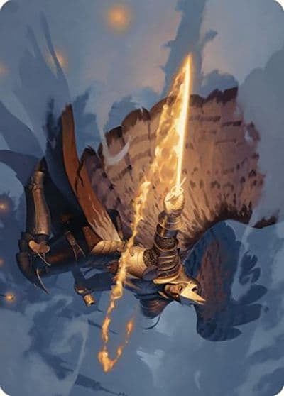 Aurelias Vindicator Art Card Art Series: Murders at Karlov Manor Magic card