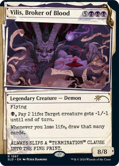 Vilis Broker of Blood Secret Lair Drop Series Magic card