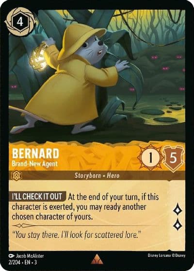 Bernard Brand New Agent Into the Inklands Lorcana card