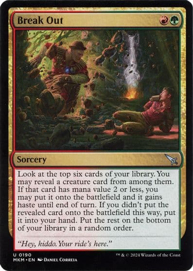 Break Out b Murders at Karlov Manor Magic card