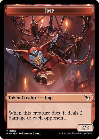 Imp Token Murders at Karlov Manor Magic card