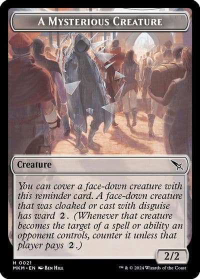 A Mysterious Creature Token Murders at Karlov Manor Magic card