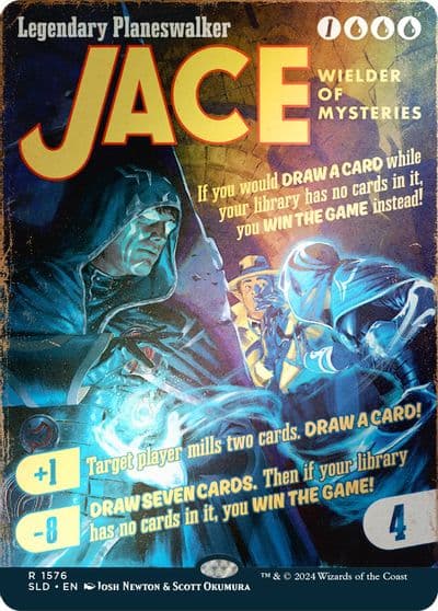Jace Wielder of Mysteries Rainbow Foil Secret Lair Drop Series Magic card