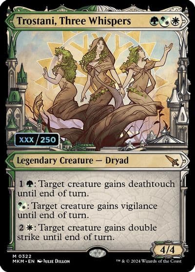 Trostani Three Whispers Serial Numbered Murders at Karlov Manor Magic card