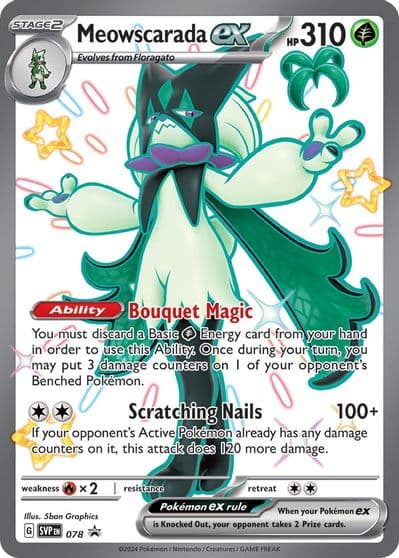 Meowscarada ex - 078 SV: Scarlet & Violet Promo Cards Pokemon card