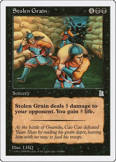 Stolen Grain Portal Three Kingdoms Magic card