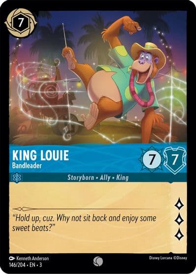 King Louie Bandleader Into the Inklands Lorcana card