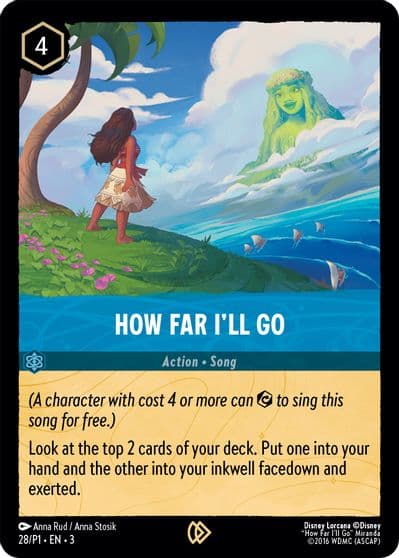 How Far Ill Go Disney Lorcana Promo Cards Lorcana card