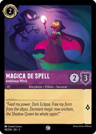 Magica De Spell Ambitious Witch Into the Inklands Lorcana card