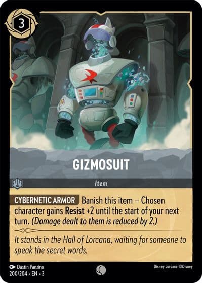 Gizmosuit Into the Inklands Lorcana card