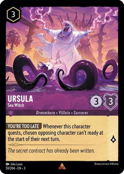 Ursula Sea Witch Into the Inklands Lorcana card