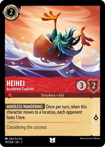 HeiHei Accidental Explorer Into the Inklands Lorcana card