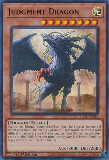 Judgment Dragon Battles of Legend: Chapter 1 Yu-Gi-Oh! card