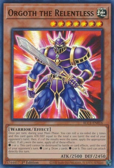 Orgoth the Relentless Battles of Legend: Chapter 1 Yu-Gi-Oh! card