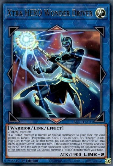 Xtra HERO Wonder Driver Battles of Legend: Chapter 1 Yu-Gi-Oh! card