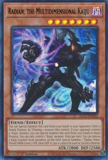 Radian the Multidimensional Kaiju Battles of Legend: Chapter 1 Yu-Gi-Oh! card