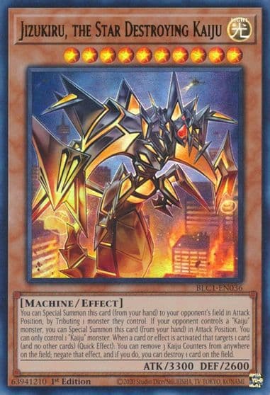 Jizukiru the Star Destroying Kaiju Battles of Legend: Chapter 1 Yu-Gi-Oh! card