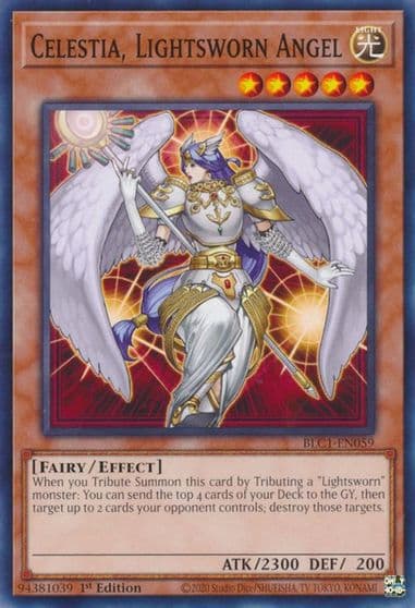 celestia lightsworn angel Battles of Legend: Chapter 1 Yu-Gi-Oh! card