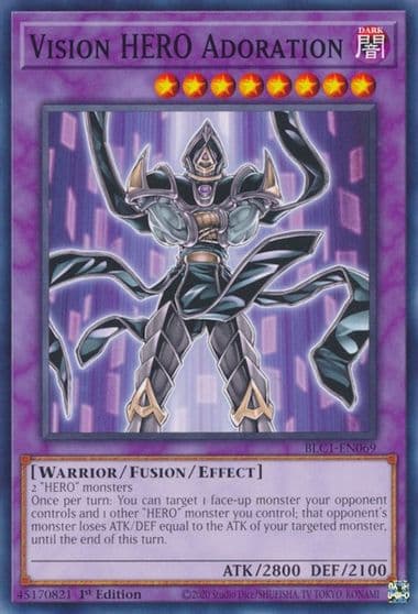 Vision HERO Adoration Battles of Legend: Chapter 1 Yu-Gi-Oh! card