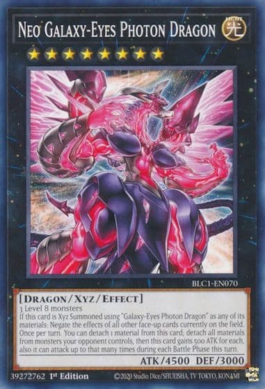 neo galaxy eyes photon dragon Battles of Legend: Chapter 1 Yu-Gi-Oh! card