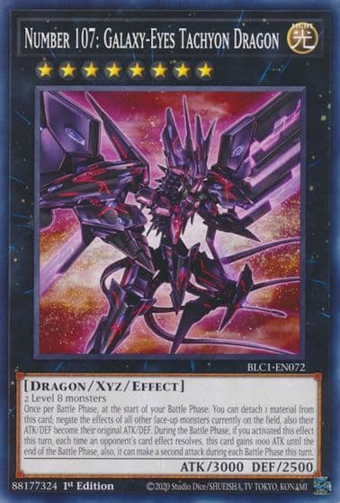 number 107 galaxy eyes tachyon dragon Battles of Legend: Chapter 1 Yu-Gi-Oh! card