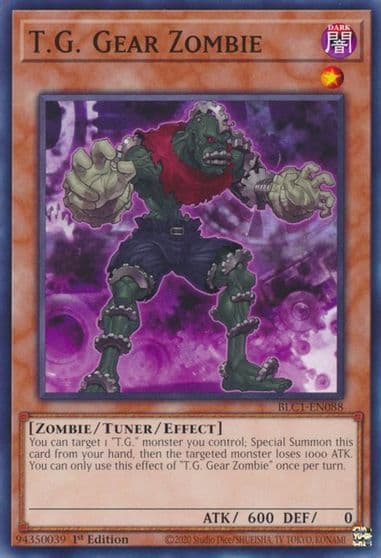 TG Gear Zombie Battles of Legend: Chapter 1 Yu-Gi-Oh! card