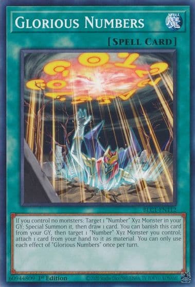 glorious numbers Battles of Legend: Chapter 1 Yu-Gi-Oh! card