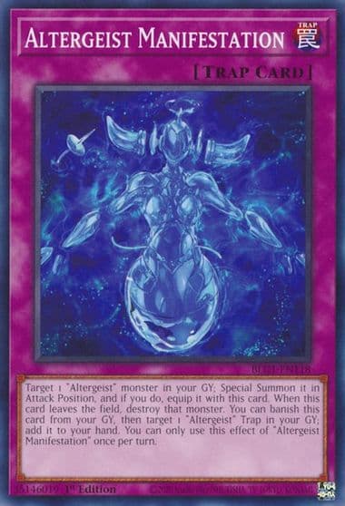 Altergeist Manifestation Battles of Legend: Chapter 1 Yu-Gi-Oh! card