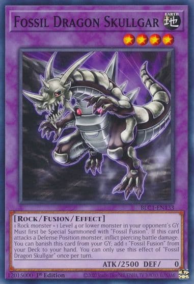 Fossil Dragon Skullgar Battles of Legend: Chapter 1 Yu-Gi-Oh! card