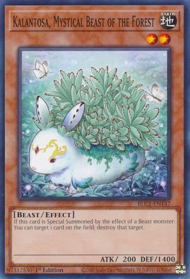 Kalantosa Mystical Beast of the Forest Battles of Legend: Chapter 1 Yu-Gi-Oh! card