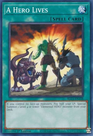 A Hero Lives Battles of Legend: Chapter 1 Yu-Gi-Oh! card