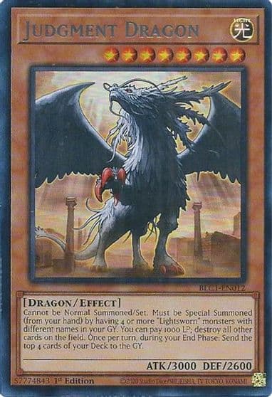 Judgment Dragon Silver Battles of Legend: Chapter 1 Yu-Gi-Oh! card