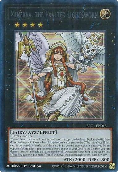Minerva the Exalted Lightsworn Silver Battles of Legend: Chapter 1 Yu-Gi-Oh! card