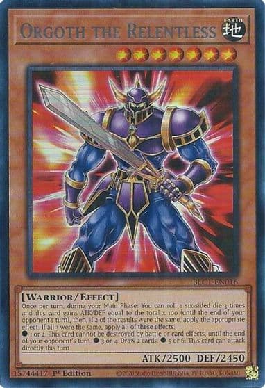 Orgoth the Relentless Silver Battles of Legend: Chapter 1 Yu-Gi-Oh! card